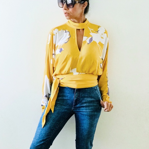 Free People Tops - Free people long sleeve blouse size XS